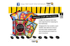 Dragon Tarot deck packaging and several illustrated cards displayed on a white background with descriptive text and small black tarot symbols. The Hay House logo is visible on the right side.