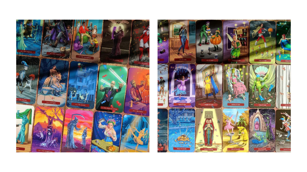 Trick or Treat Tarot Small Kit Edition | ไพ่ธีมฮาโลวีน ไพ่ทาโรต์