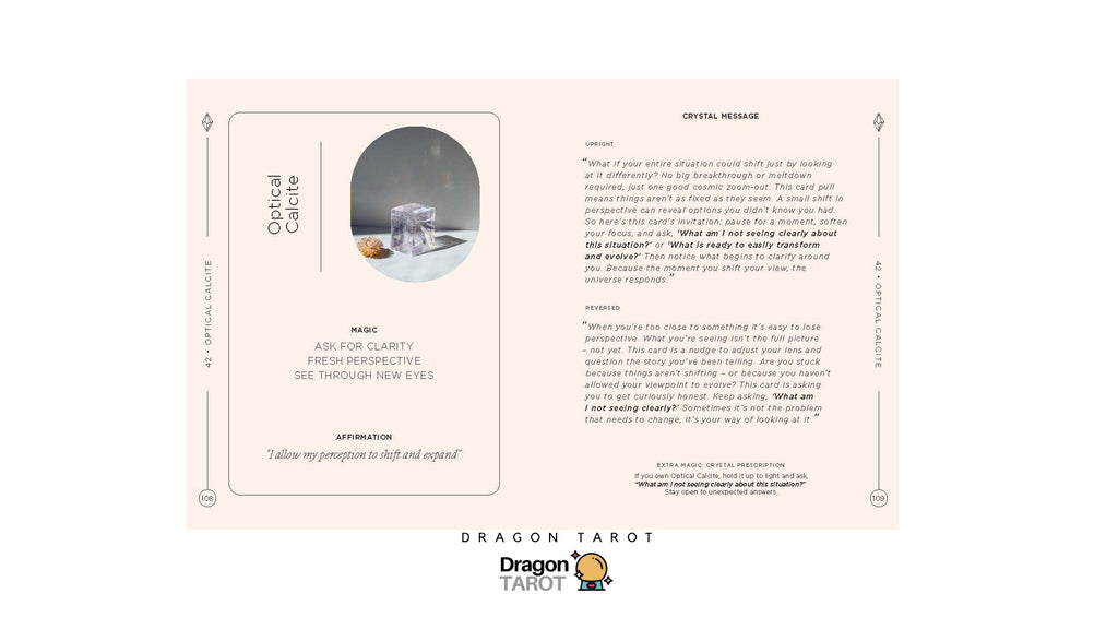 Crystals: The Oracle Deck | ไพ่ออราเคิล ไพ่ขอบทอง