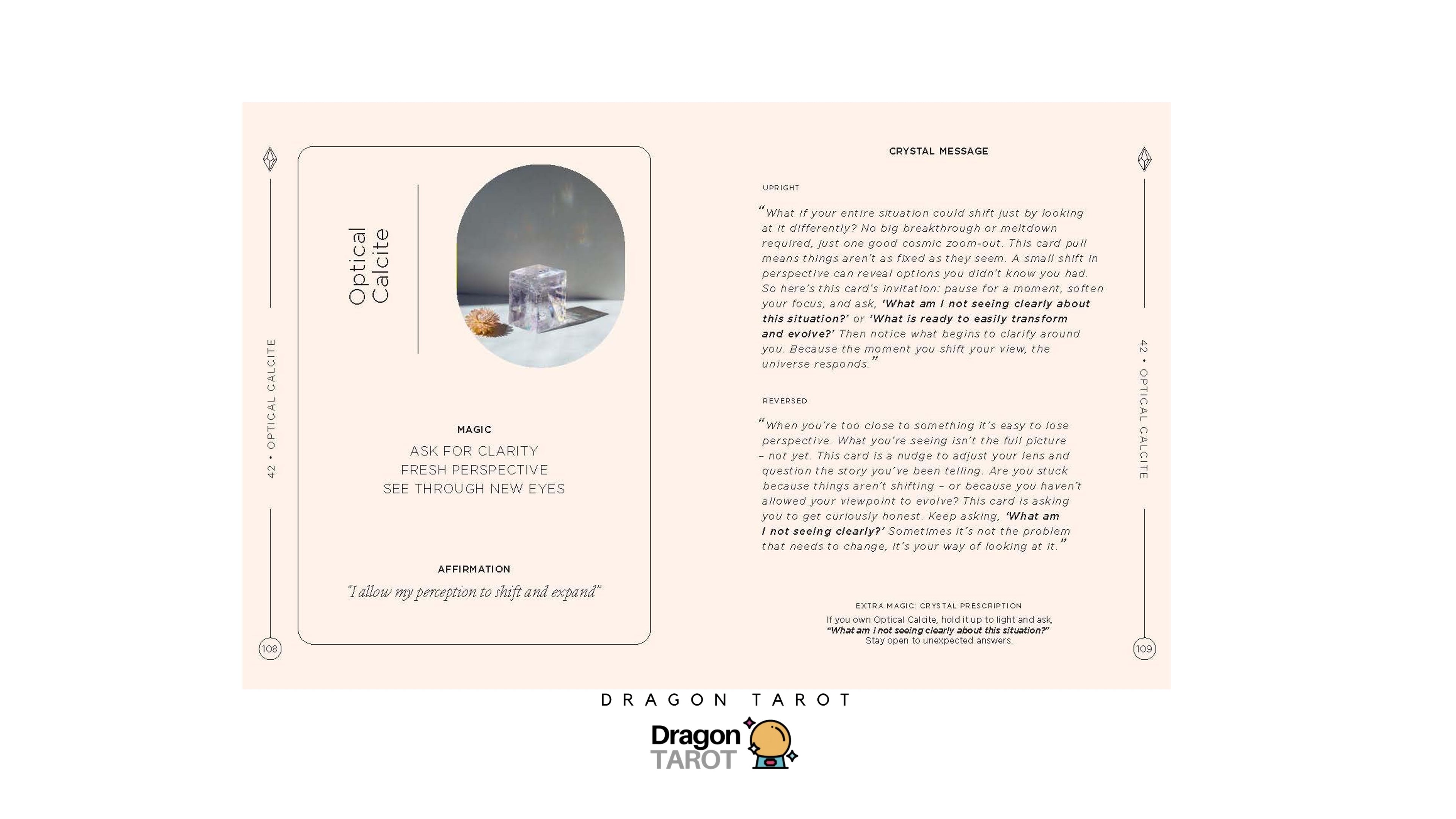 Crystals: The Oracle Deck | ไพ่ออราเคิล ไพ่ขอบทอง