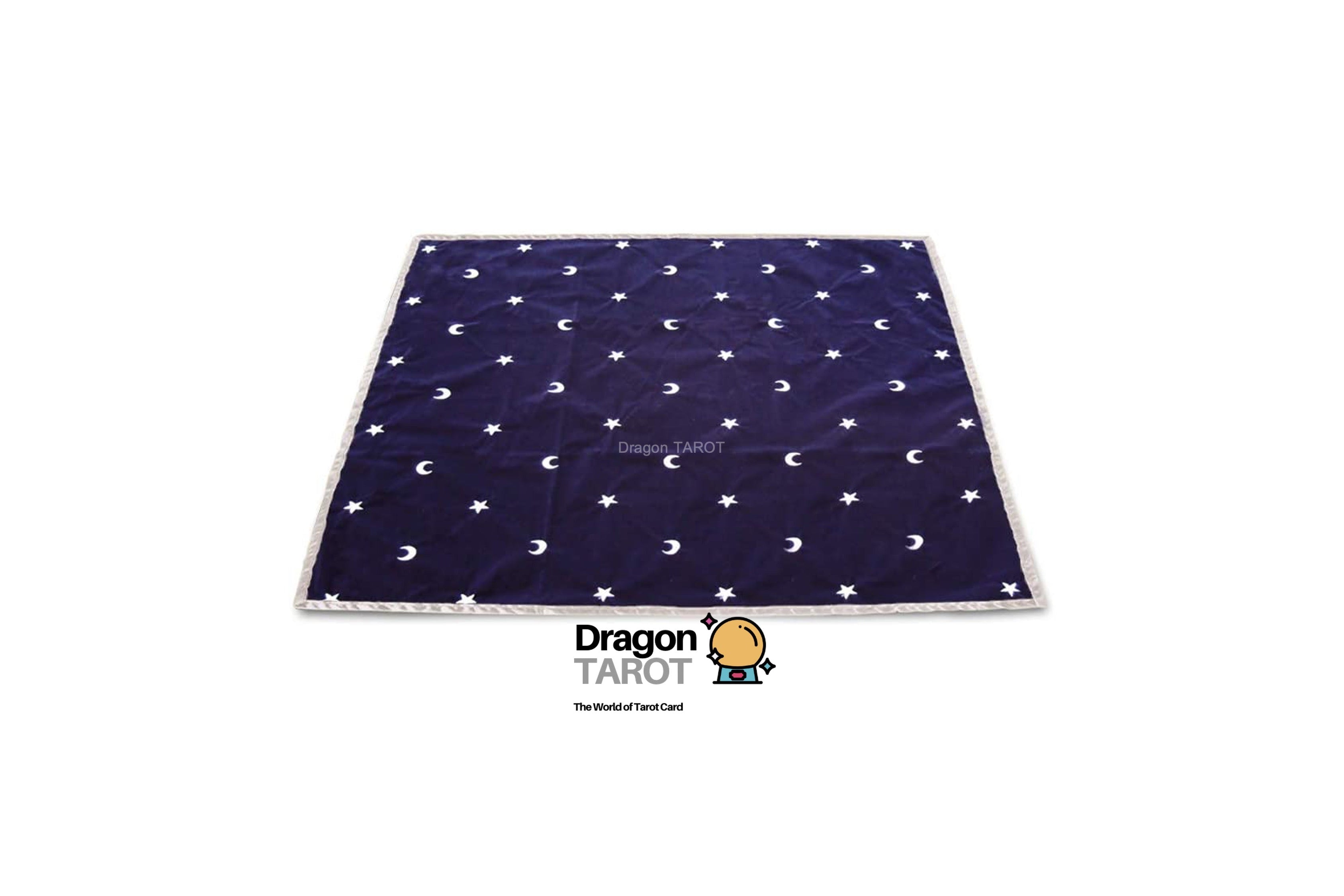 Tarot Cloth Moon & Stars | ผ้าปูไพ่ทาโรต์ลายดวงจันทร์และดวงดาว (ผ้ากำมะหยี่)
