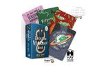 Dragon Tarot Oracle card deck box shown with several sample cards fanned behind it on a white background. Visible text includes 'Dragon TAROT', 'Raise Your Vibration Oracle' by Kyle Gray, and 'Hay House'.