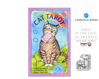 Dragon Tarot card deck box cover shown on a white background with promotional text and logos for Chronicle Books and a VAT refund guarantee.