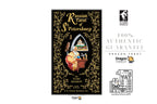 Russian Tarot of St. Petersburg card deck box cover shown on a white background, alongside authenticity guarantees and Dragon Tarot branding.