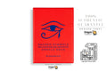 Dragon Tarot Sacred Symbols for Divination and Meditation Oracle Deck box in red with a blue eye symbol, shown on a white background with brand logos and guarantee text.