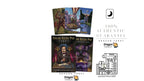 Two tarot card decks, 'The Edgar Allan Poe Tarot' and 'The Edgar Allan Poe Tarot Companion', displayed on a white background alongside various certification and guarantee icons.