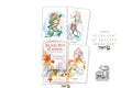 Dragon Tarot deck packaging and sample cards shown on a white background with promotional text. The image includes the main box cover labeled 'Seaborn Kipper' and two illustrated cards, plus social media and guarantee icons.