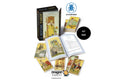 Before Tarot card deck kit with its illustrated box, an open book of instructions, and several sample tarot cards arranged on a white background. Visible branding includes Dragon Tarot and Lo Scarabeo.