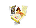 A product graphic showing a Bicycle Emoh card deck with a yellow box, a jack of hearts card, and a back card displaying an emoh face, on a white background with Dragon Tarot branding.