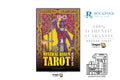 Dragon Tarot 'Mystical Realm' card deck box by Lisa Porter, displayed on a white background alongside brand logos, a 100% authentic guarantee badge, and a VAT refund illustration.