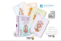 Divine Intuition Oracle card deck box with several illustrated cards fanned behind it on a white background, with Dragon Tarot and Rockpool branding visible.