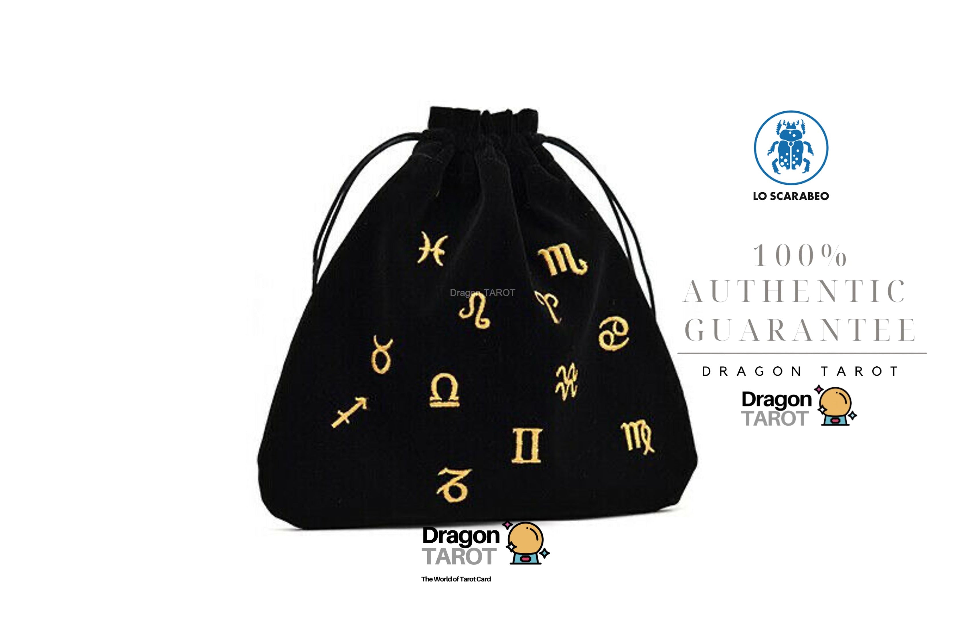 Astrological Velvet Tarot Pouch | ถุงใส่ไพ่ทาโรต์ (ผ้ากำมะหยี่)