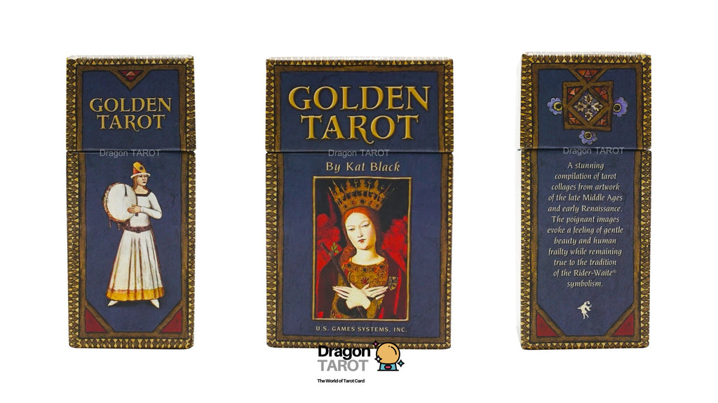 ไพ่ทาโรต์ Golden Tarot ขอบทอง (ของแท้ 100%) สินค้าพร้อมส่ง ไพ่แท้, ร้าน Dragon TAROT