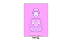 A pink tarot card illustration featuring a stylized woman reading a book, labeled 'The Microphiar' under 'Dragon Tarot'. The card is centered on a white background with Dragon Tarot branding at the top and bottom.