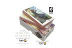 A stack of Dragon Tarot cards with illustrated card backs and a branded logo, shown on a clean white background with promotional text reading '100% Authentic Guarantee' and 'Dragon Tarot'.