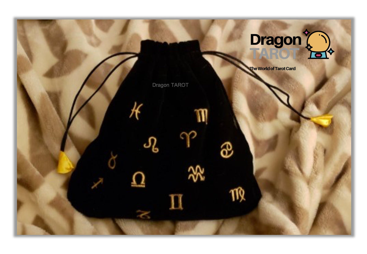 Astrological Velvet Tarot Pouch | ถุงใส่ไพ่ทาโรต์ (ผ้ากำมะหยี่)