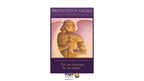 A vertical tarot card titled 'PROTECTED BY ANGELS' with a purple border, an illustration of a winged angel holding a sword, and the quote 'You are cherished by the angels.' The Dragon Tarot logo appears at the bottom.