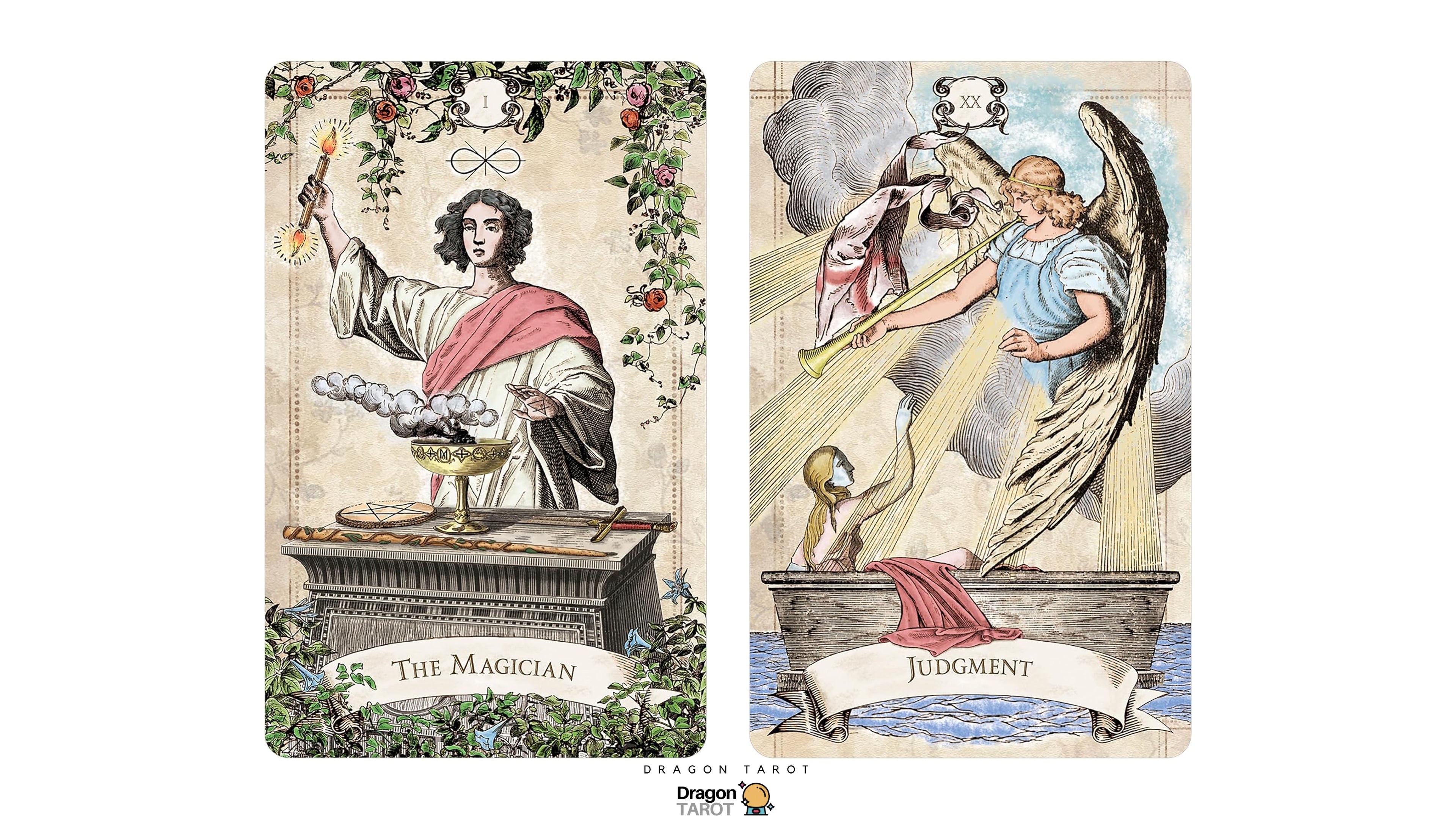 Old Style Tarot Deck & Book Set | ไพ่ทาโรต์ สไตล์วินเทจยุโรป