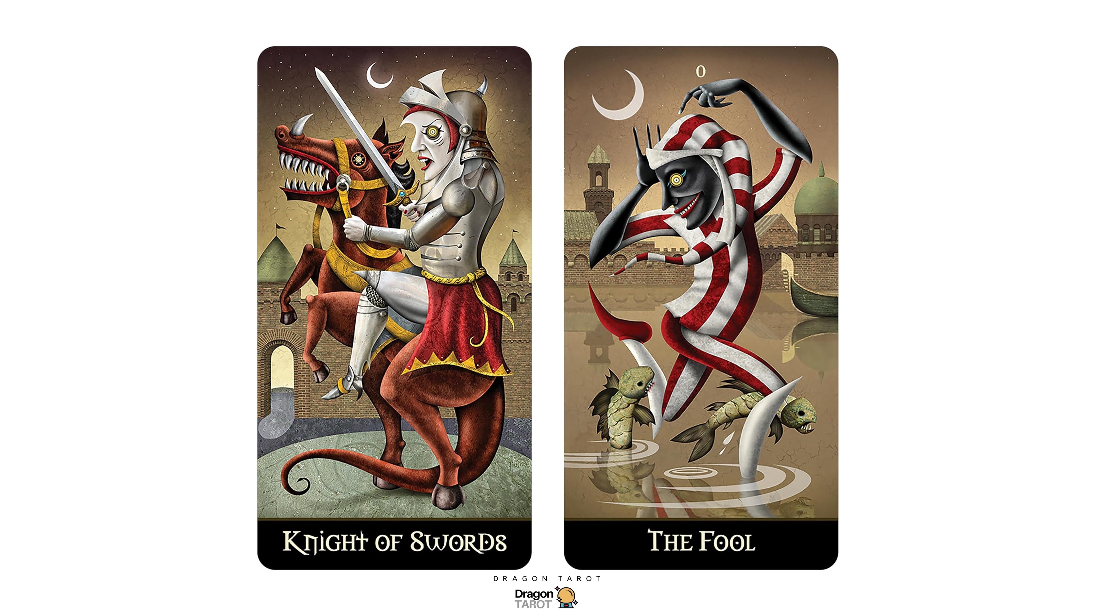 Deviant Moon Tarot: Borderless Miniature Edition | ไพ่ทาโรต์ ขนาดพกพา