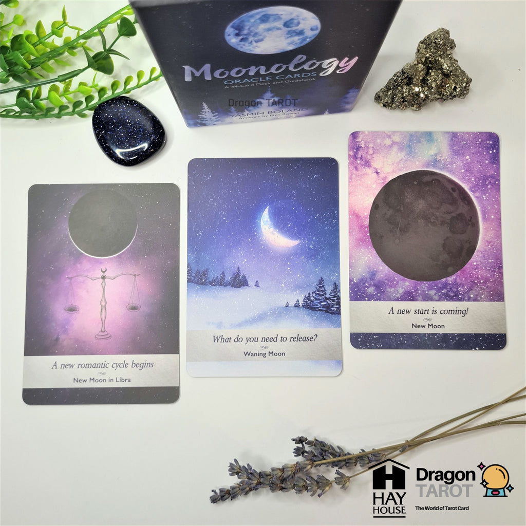 Moonology Oracle Cards: A 44-Card Moon Astrology Oracle Deck and Guidebook | ไพ่ออราเคิล