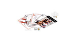 A fan of Dragon Tarot oracle cards displayed on a white background, with brand logos and text including Facebook and a 100% authentic guarantee badge.