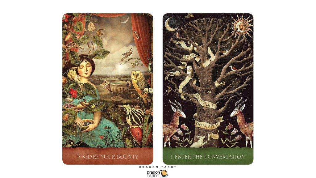 Dream Song Oracle: Deluxe 45-Card Gilt-Edged Oracle Deck | ไพ่ออราเคิล ขอบทอง