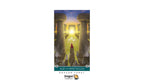 Ace of Pentacles card from the Dragon Tarot deck, featuring an illustration of a figure in a red cloak standing before a glowing golden doorway between two stone pillars, with the Dragon Tarot logo visible.