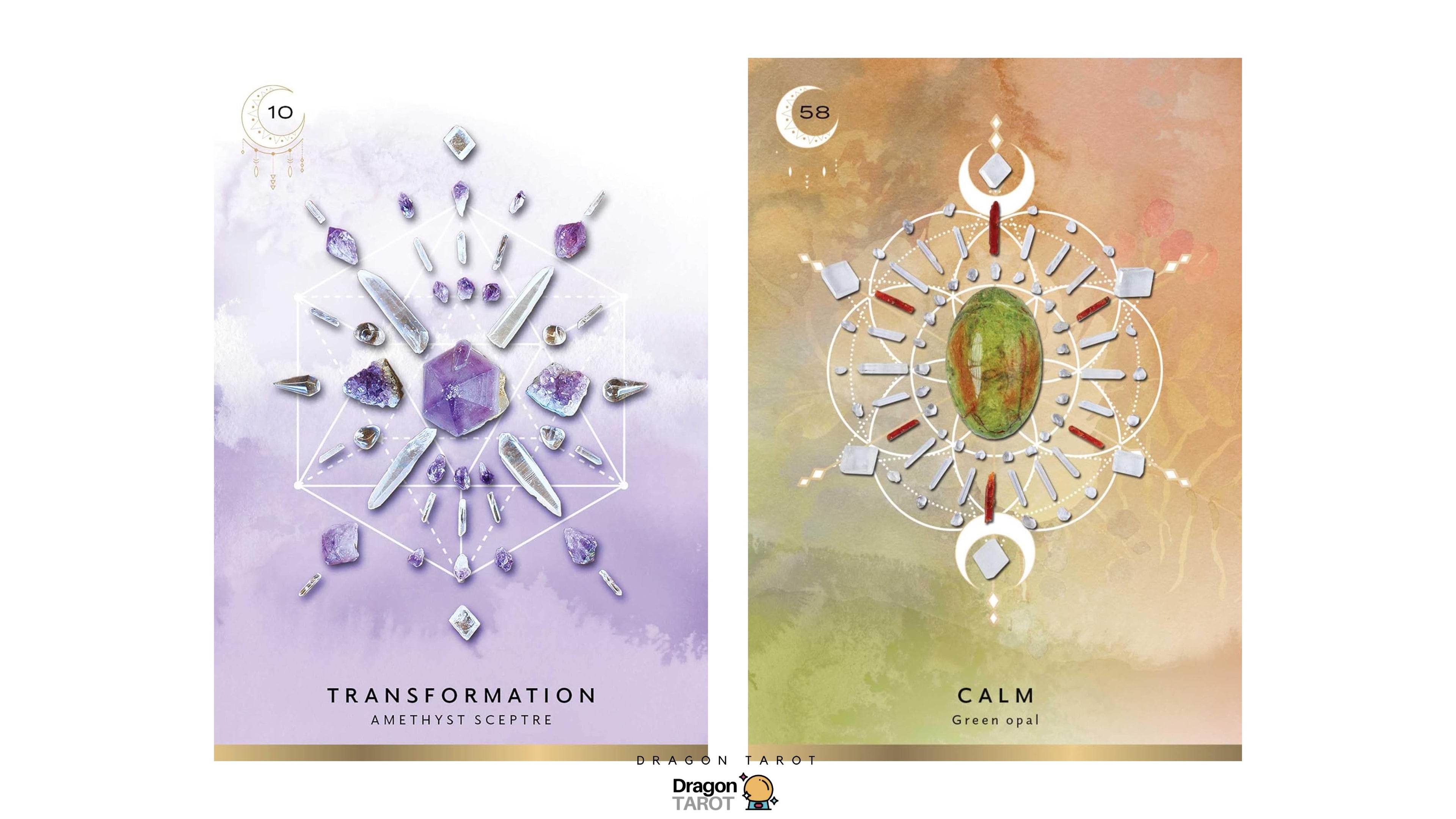 Crystal Grid Oracle – Deluxe Edition | ไพ่ออราเคิล ขอบทอง