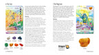 A printed tarot card layout titled 'O The Fool' with text blocks, card illustrations, element icons, and a small 'Dragon Tarot' logo. It is not a product-only studio photo, not a lifestyle scene, and not a measurement chart, color swatch, or instruction diagram; it functions as a digital/print preview of card artwork, so subject_type is Other.