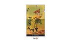 Dragon Tarot '0 - The Fool' card shown vertically on a white background, with a '10 Scrambled' badge and Dragon Tarot logo on the right side.