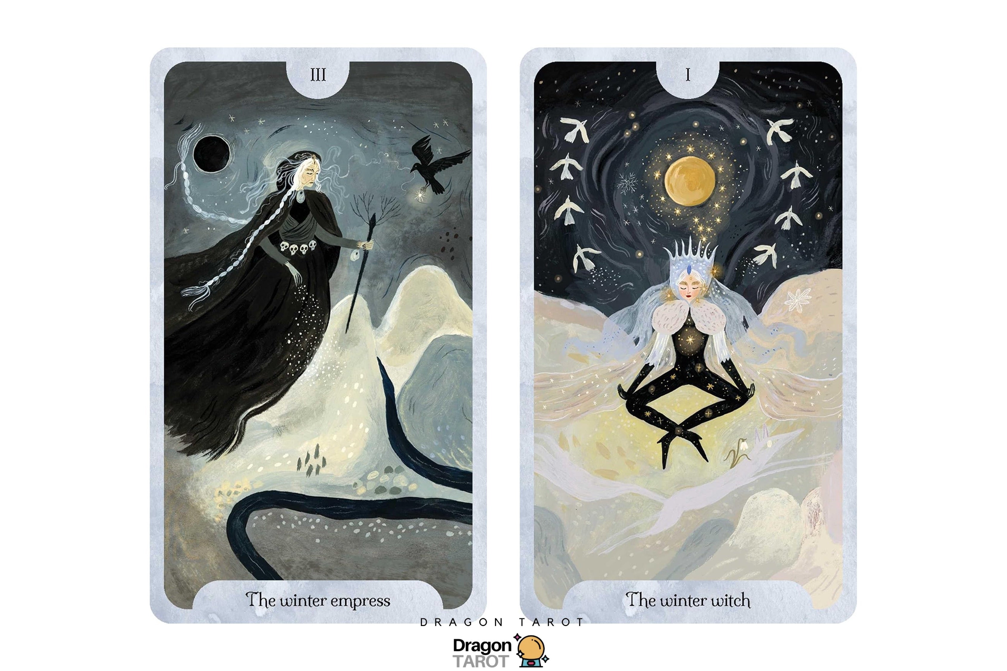 Seasons of the Witch: Winter Tarot ไพ่ขอบม่วง | ไพ่ทาโรต์