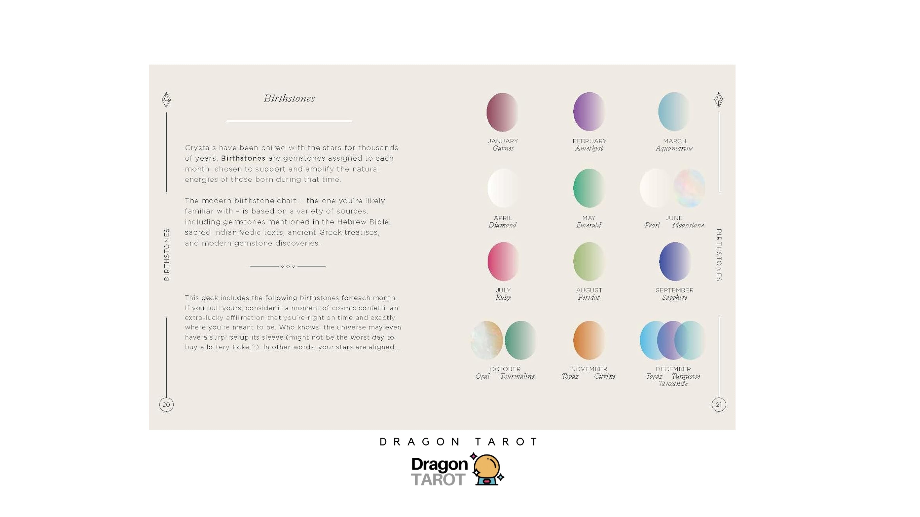 Crystals: The Oracle Deck | ไพ่ออราเคิล ไพ่ขอบทอง