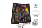 Dragon Tarot deck packaging and card art shown on a white background with promotional text and logos, including '100% Authentic Guarantee' and a VAT refund icon.