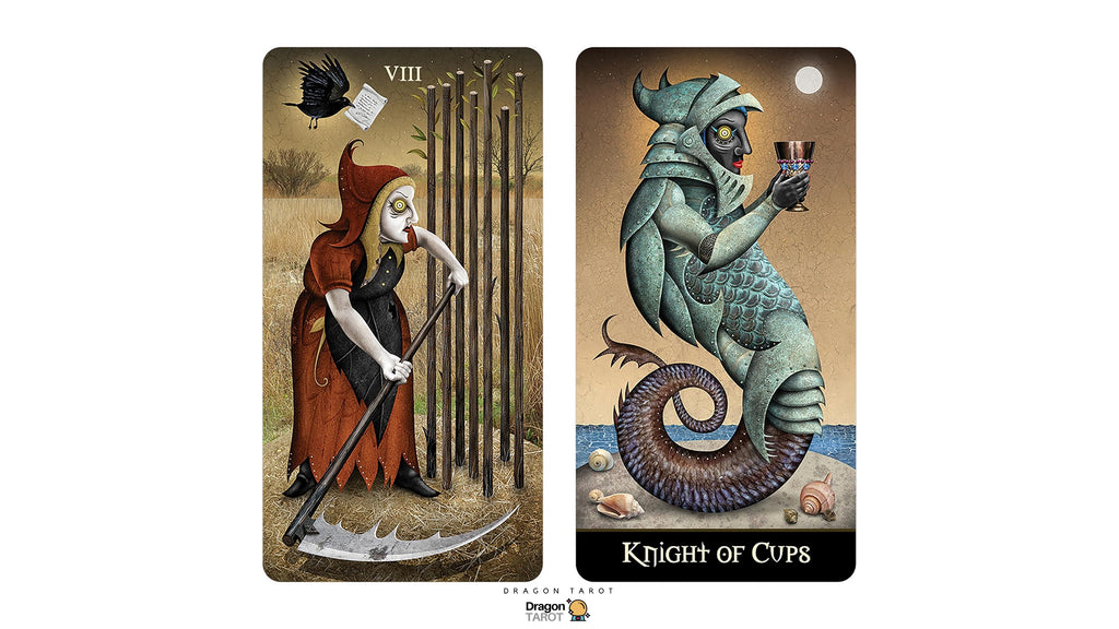 Deviant Moon Tarot: Borderless Miniature Edition | ไพ่ทาโรต์ ขนาดพกพา