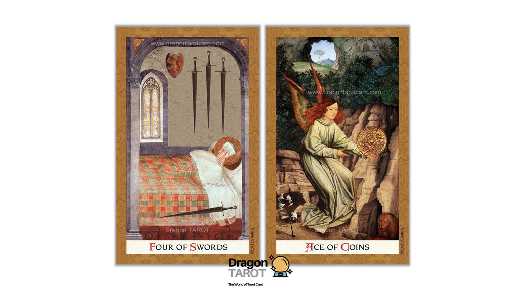 ไพ่ทาโรต์ Golden Tarot ขอบทอง (ของแท้ 100%) สินค้าพร้อมส่ง ไพ่แท้, ร้าน Dragon TAROT