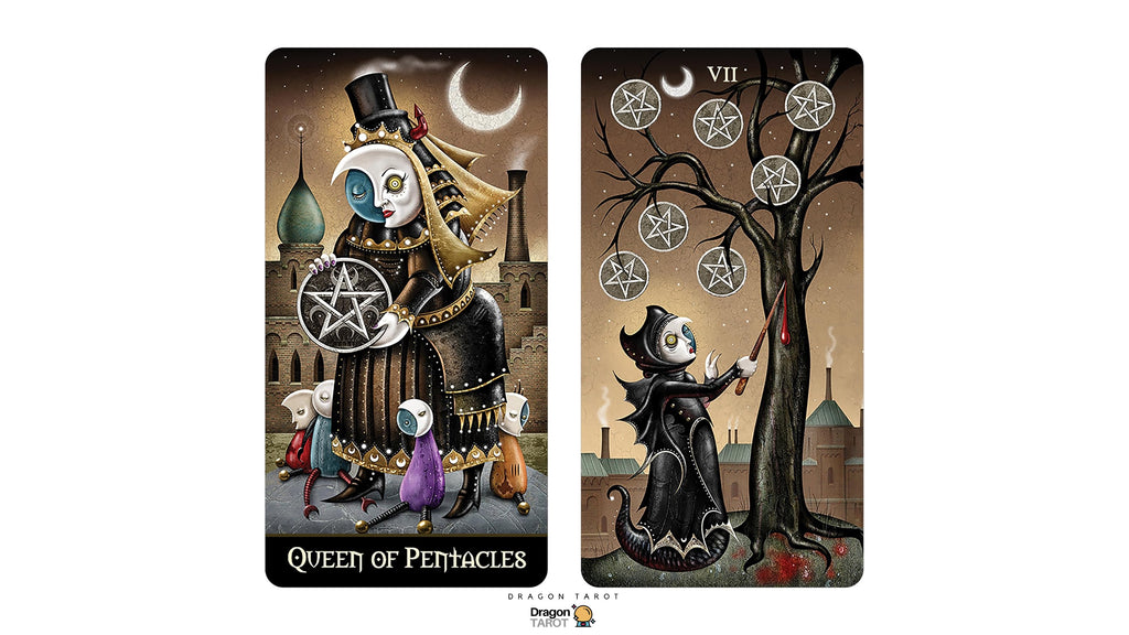 Deviant Moon Tarot: Borderless Miniature Edition | ไพ่ทาโรต์ ขนาดพกพา