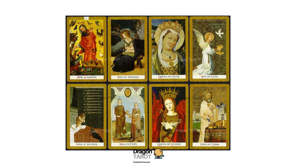 ไพ่ทาโรต์ Golden Tarot ขอบทอง (ของแท้ 100%) สินค้าพร้อมส่ง ไพ่แท้, ร้าน Dragon TAROT