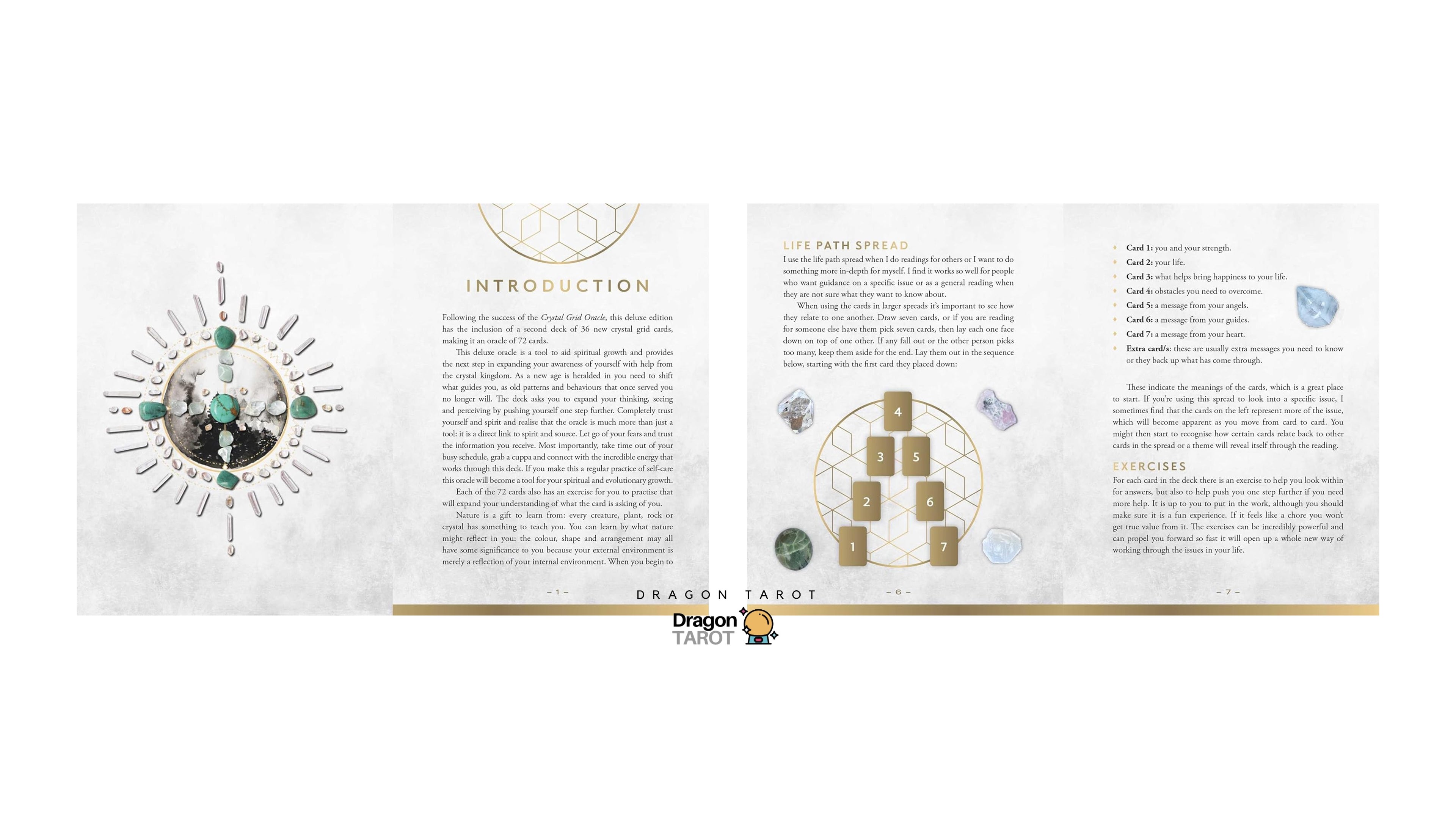 Crystal Grid Oracle – Deluxe Edition | ไพ่ออราเคิล ขอบทอง