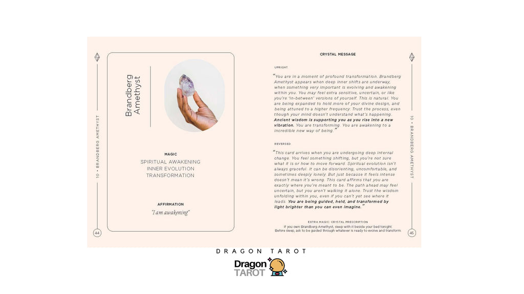 Crystals: The Oracle Deck | ไพ่ออราเคิล ไพ่ขอบทอง