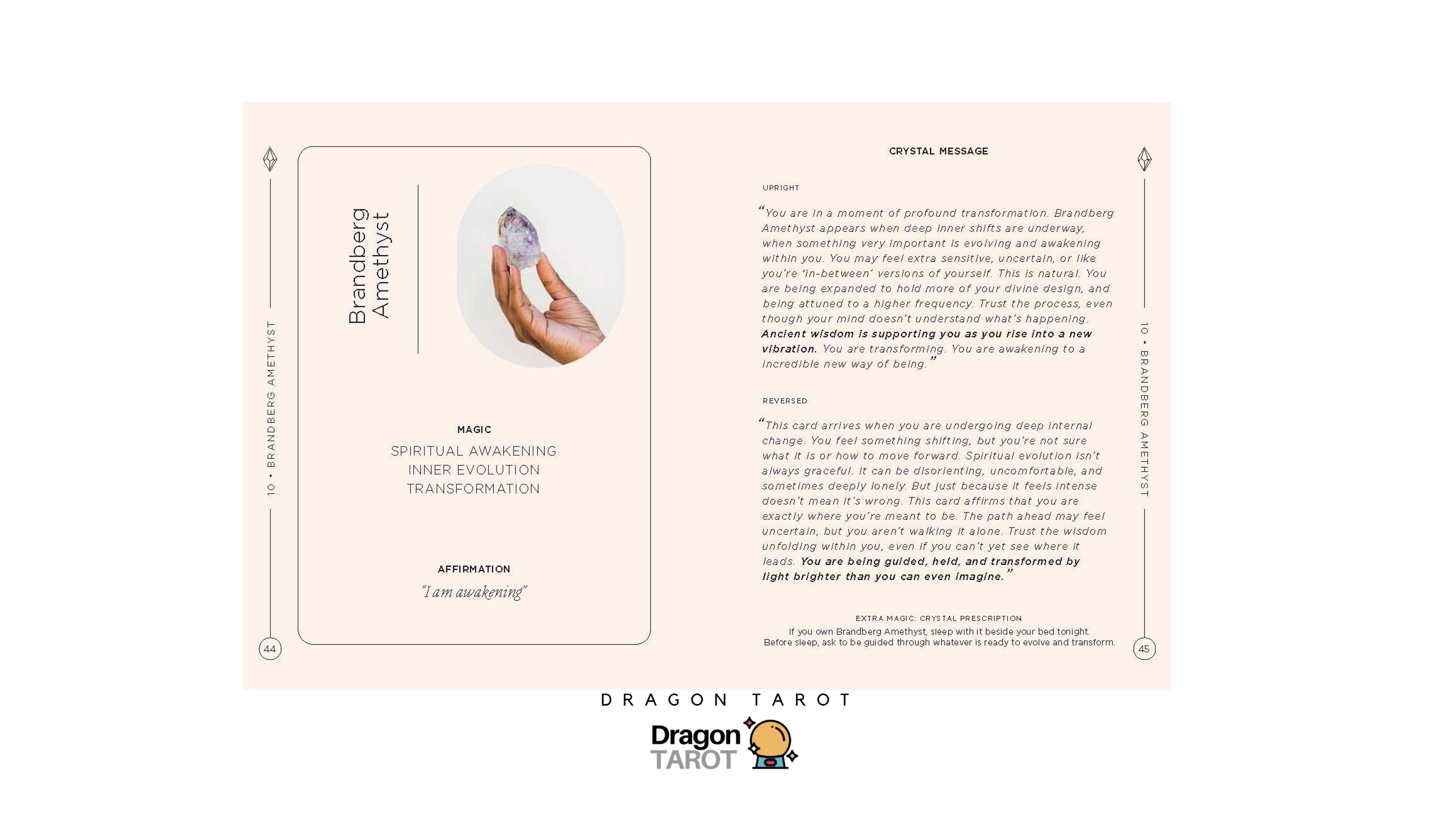 Crystals: The Oracle Deck | ไพ่ออราเคิล ไพ่ขอบทอง