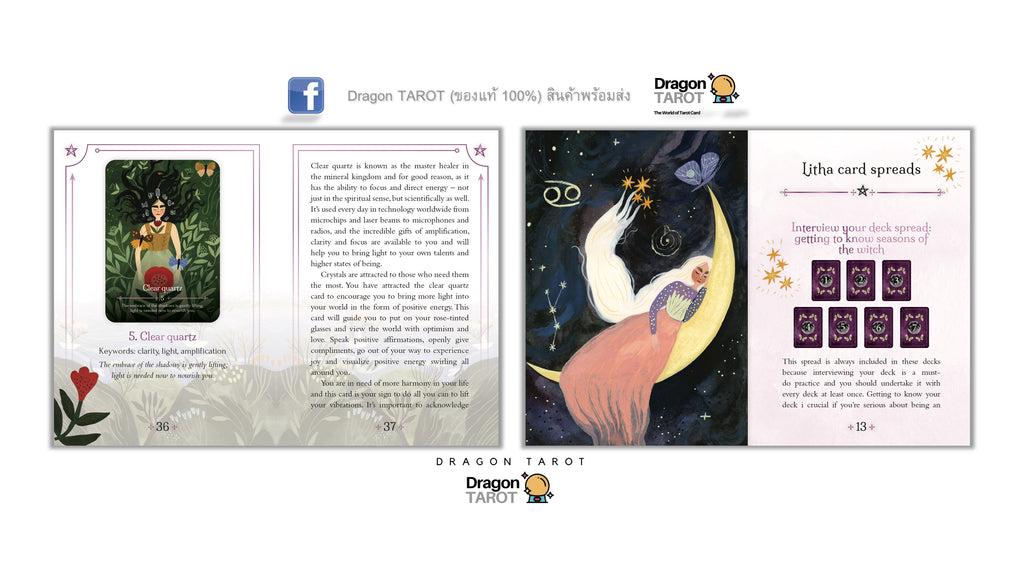Seasons of the Witch: Litha Oracle ไพ่ขอบม่วง | ไพ่ออราเคิล