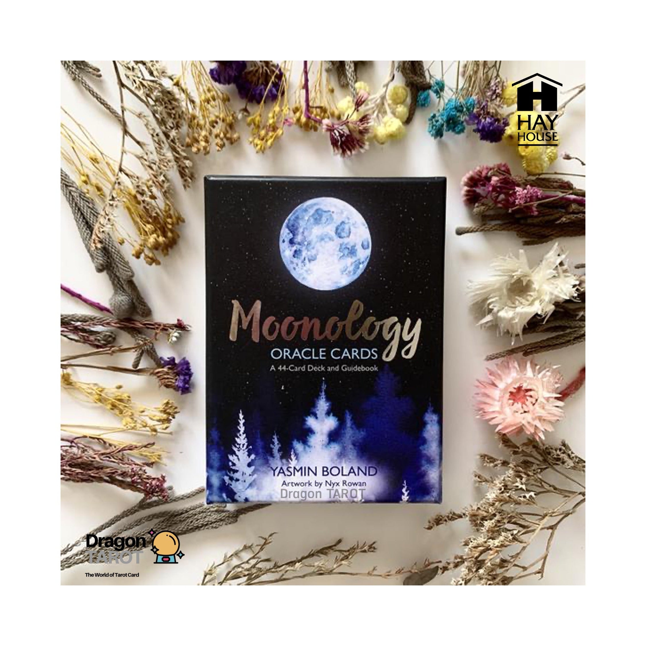 Moonology Oracle Cards: A 44-Card Moon Astrology Oracle Deck and Guidebook | ไพ่ออราเคิล