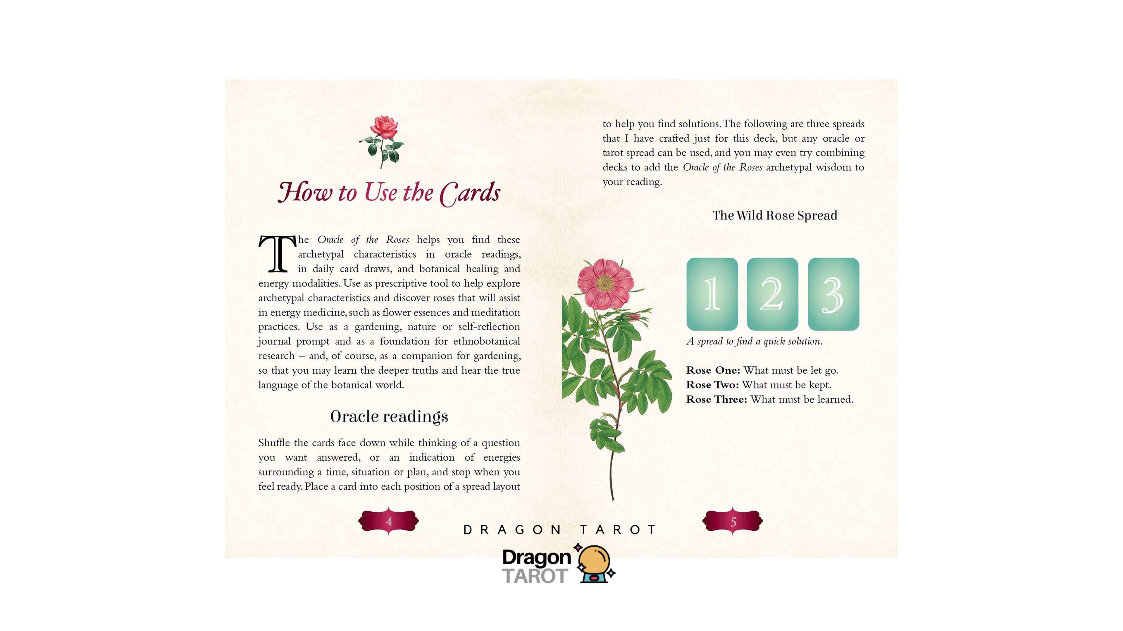 Oracle of The Roses | ไพ่ออราเคิล ขอบไพ่สีแดง