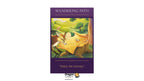 A tarot card titled 'Wandering Path' from Dragon Tarot, featuring a purple border and an illustration of a deer resting on a tree stump in a green landscape. The card is centered on a white background with the Dragon Tarot logo at the bottom.