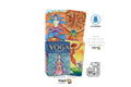 Yoga Tarot deck box with colorful illustrated cards, shown on a white background with certification logos and text including '100% Authentic Guarantee' and 'Dragon Tarot'.