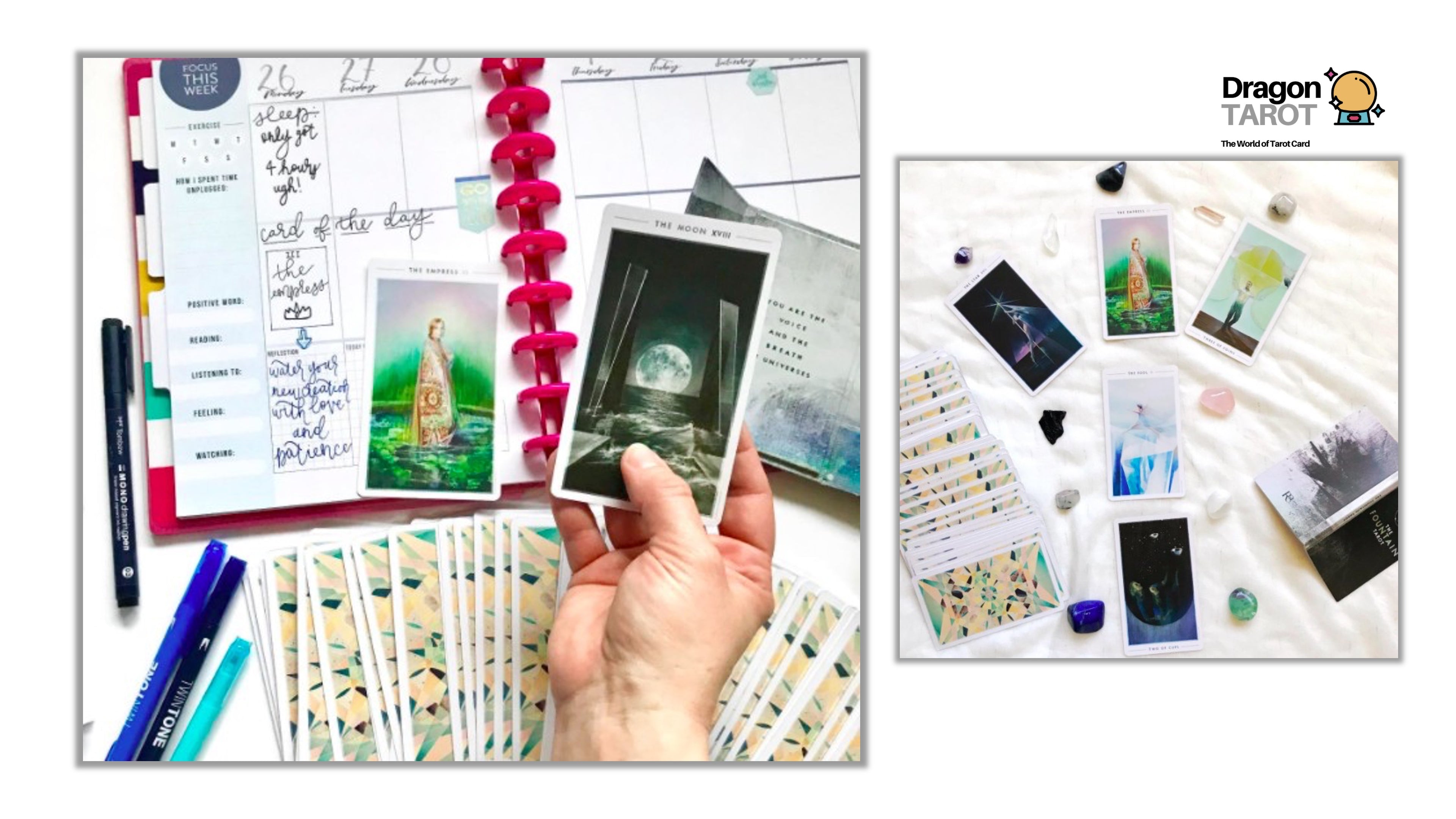 The Fountain Tarot – Silver Gilded Edges | ไพ่ทาโรต์ ขอบเงิน