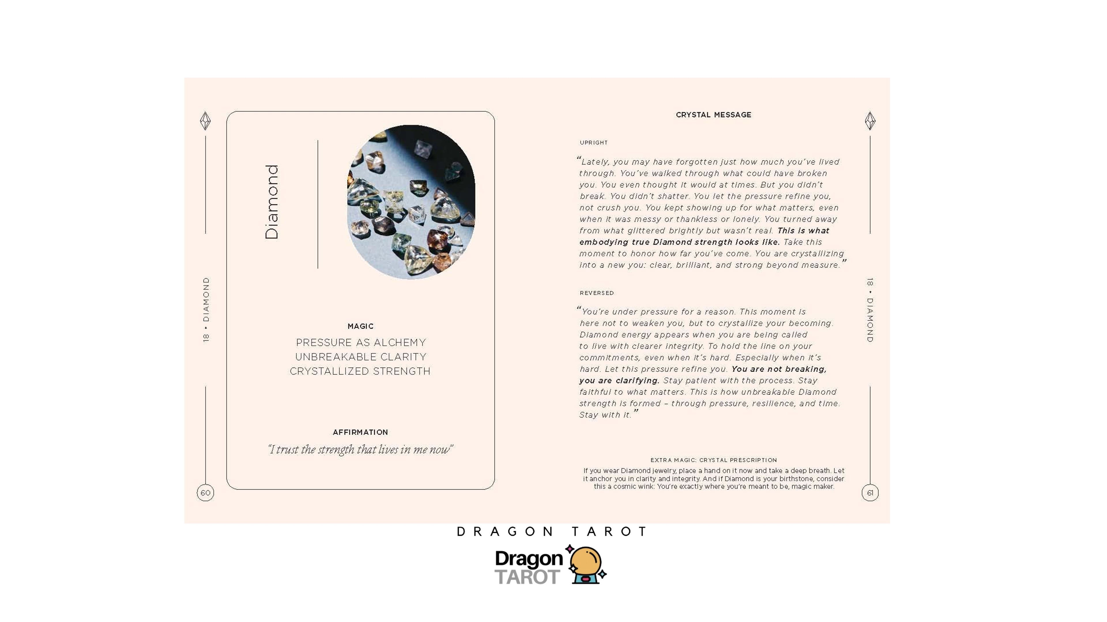 Crystals: The Oracle Deck | ไพ่ออราเคิล ไพ่ขอบทอง