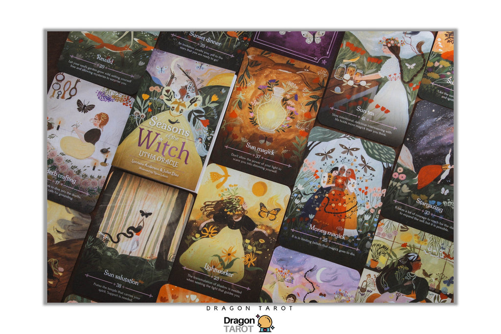 Seasons of the Witch: Litha Oracle ไพ่ขอบม่วง | ไพ่ออราเคิล