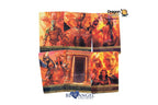 Dragon Tarot deck box set with five illustrated cards and a central box, shown on a white background with Blue Angel Publications branding.