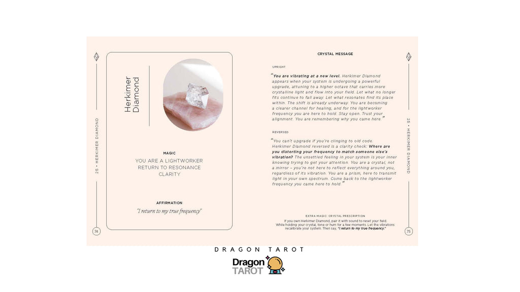 Crystals: The Oracle Deck | ไพ่ออราเคิล ไพ่ขอบทอง